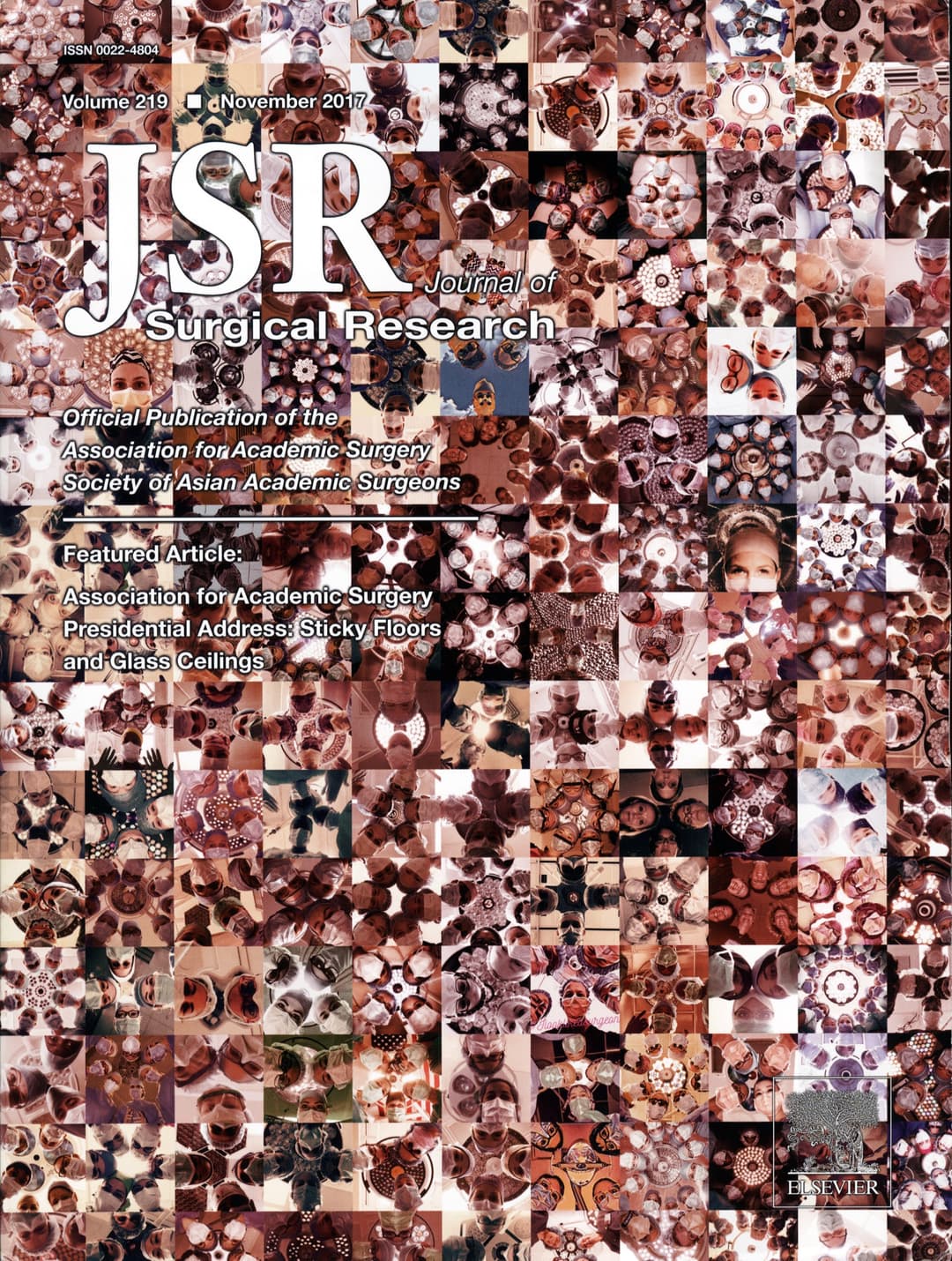 Journal of Surgical Research cover featuring the #NYerORCoverChallenge mosaic